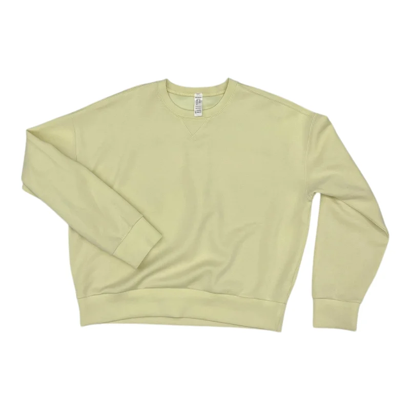 Sweatshirt Crewneck By Spanx In Yellow, Size:M Rugged Men's Outdoor 
