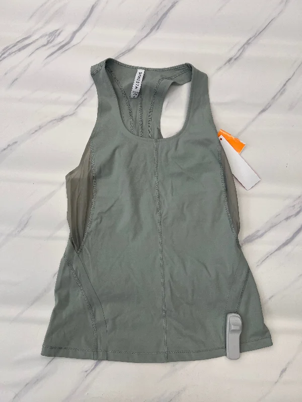 Athletic Tank Top By Athleta In Green, Size: S Sleek Men's Metallic
